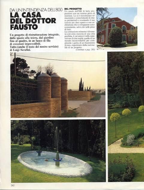 Articolo Vogue Home 1982 — Casa del Dottor Fausto, interni di Luigi Serafini
