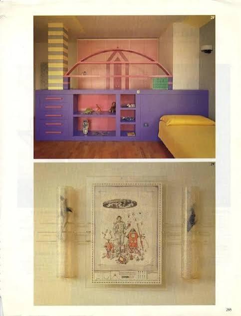 Articolo Vogue Home 1982 — vista degli ambienti della villa